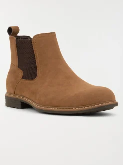 Bottines zippées marrons homme (40-46)