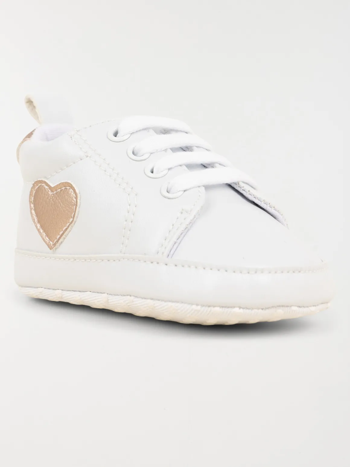Bottons coeur pailleté fille (16-20)