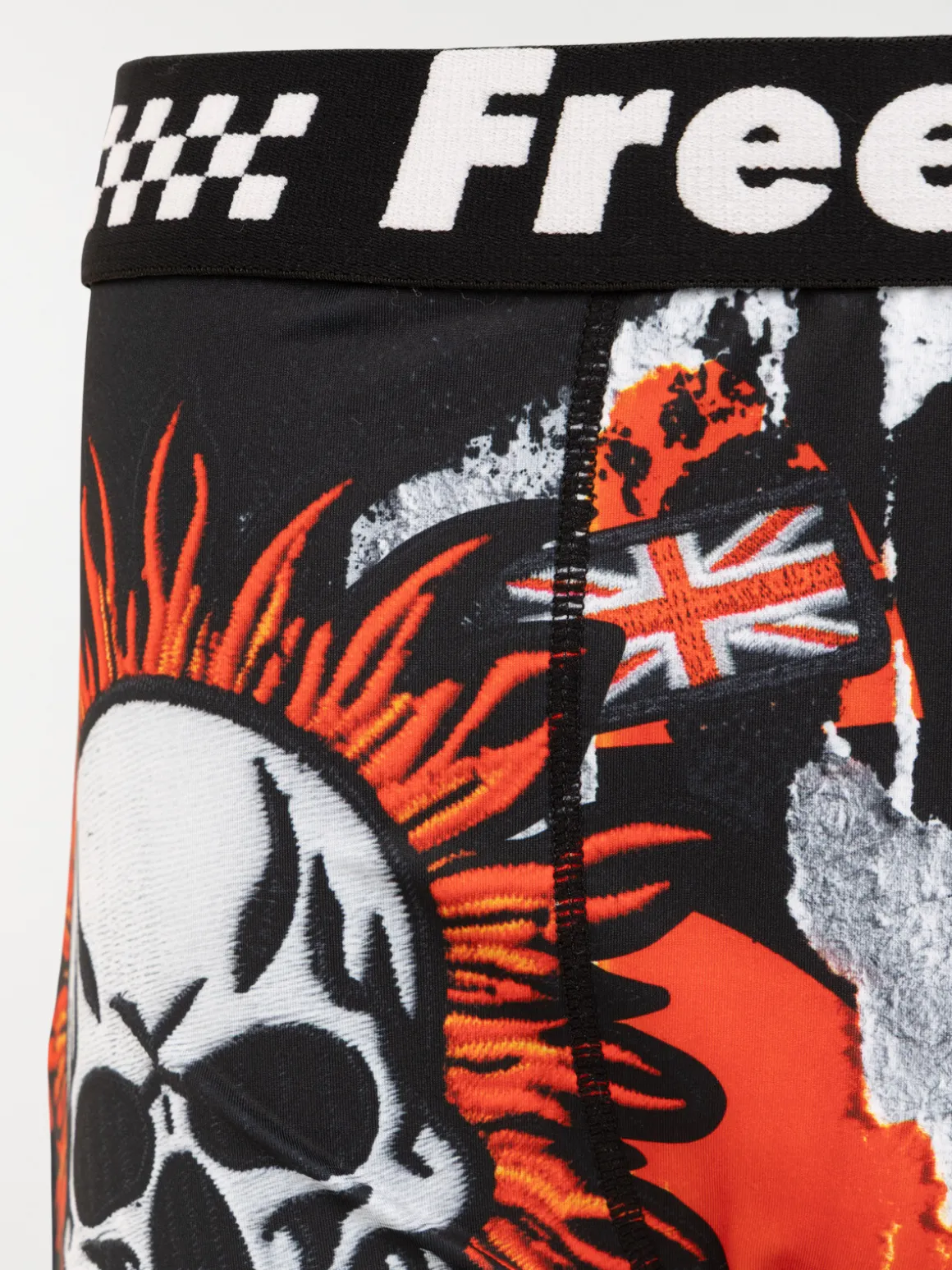 Boxer FREEGUN punky rouge homme