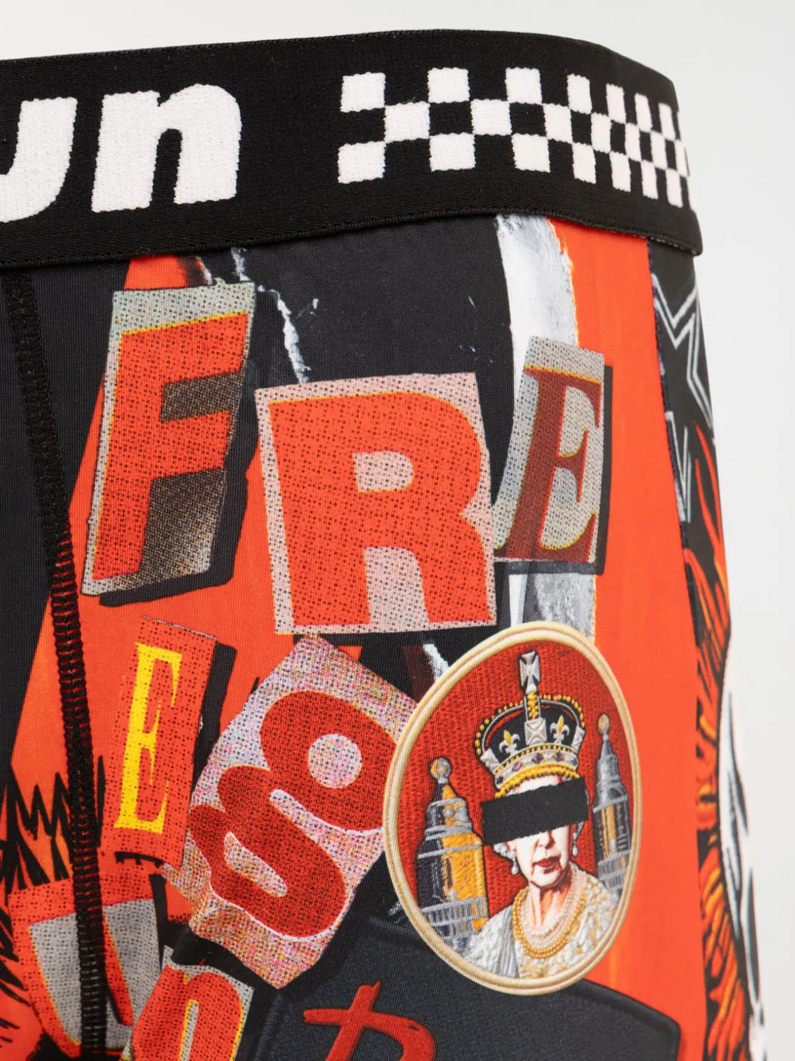 Boxer FREEGUN punky rouge homme