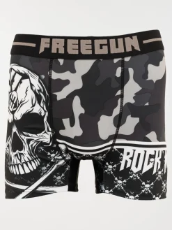 Boxer FREEGUN tête de mort homme