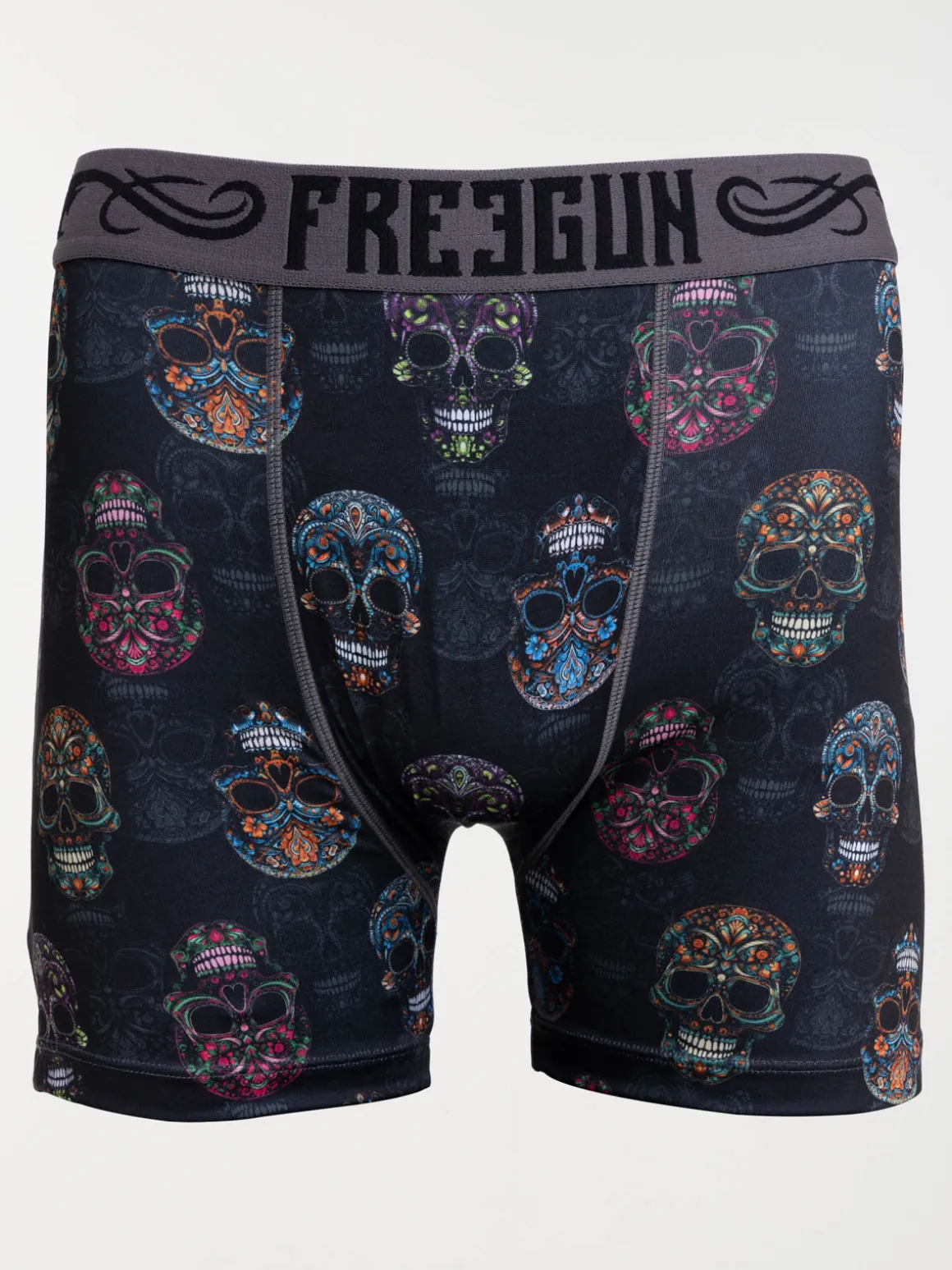 Boxer FREEGUN têtes de mort homme
