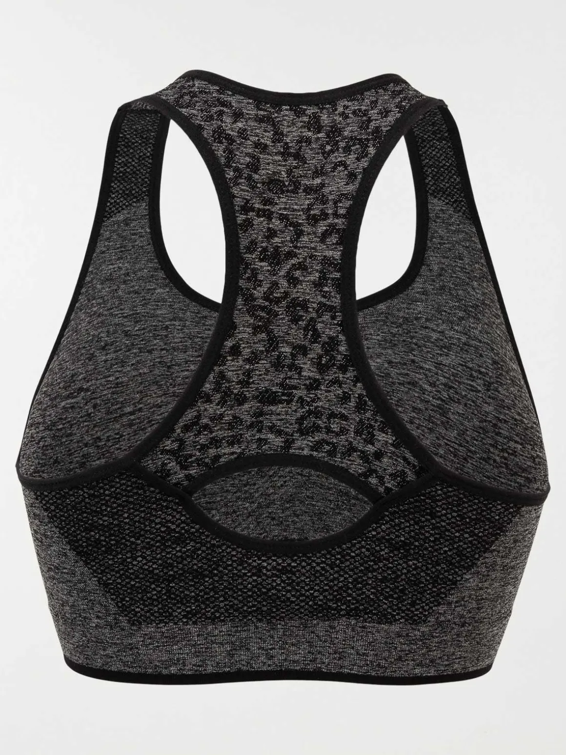 Brassière de sport grise imprimé femme