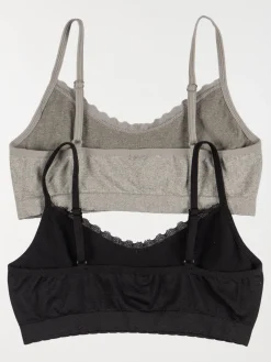 Brassières unies fille