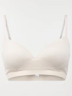 Bustier côtelé ivoire femme S au XL