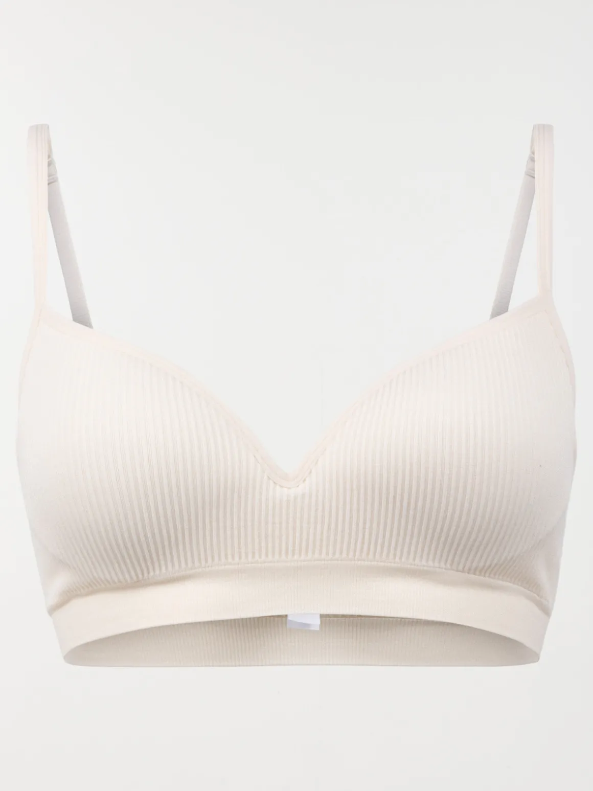 Bustier côtelé ivoire femme S au XL