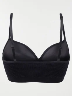 Bustier côtelé noir femme (S-XL)