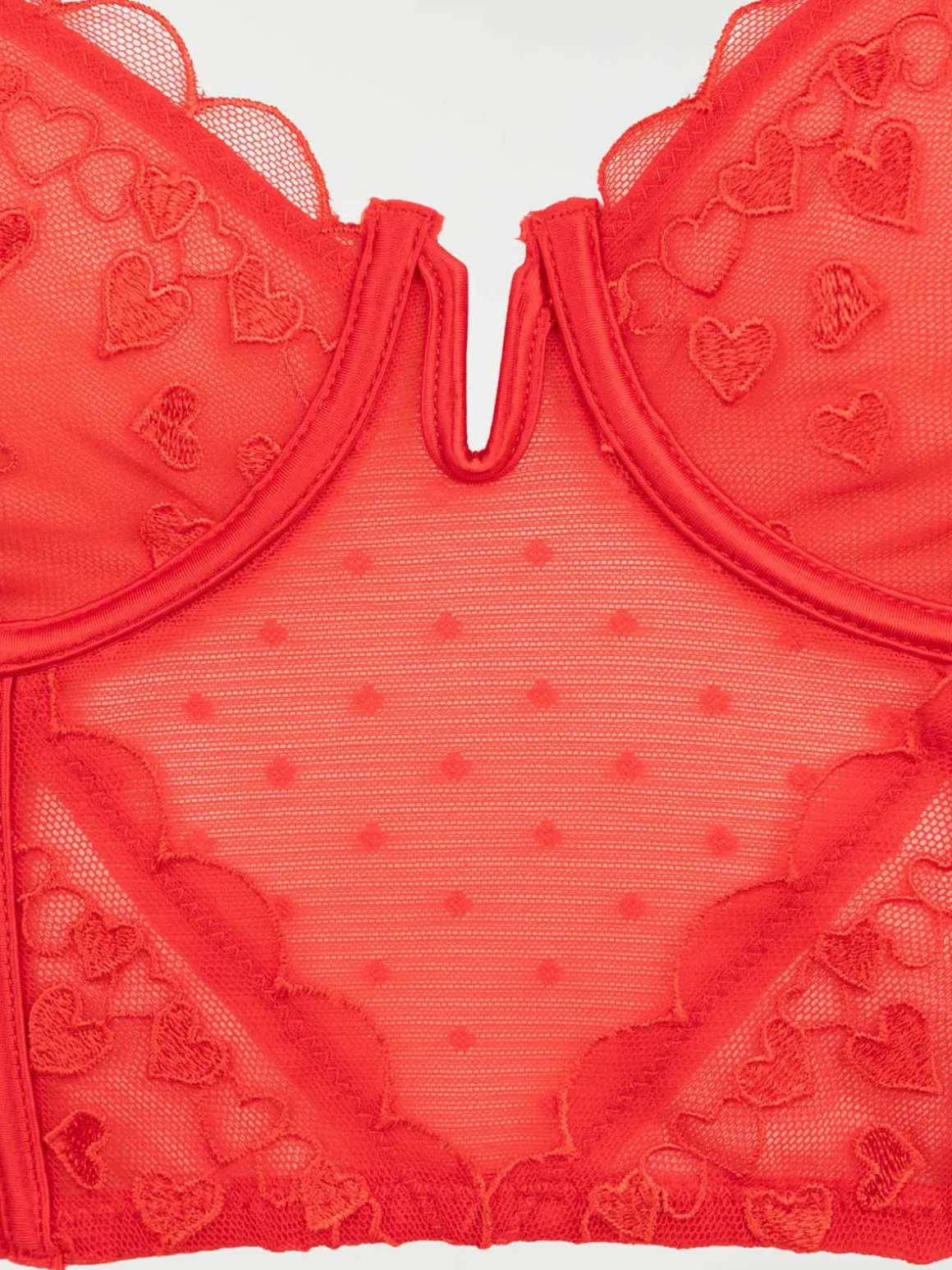 Bustier dentelle coeur femme (85B-95E)