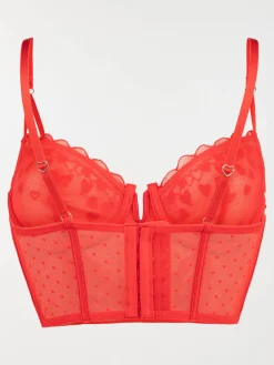 Bustier dentelle coeur femme (85B-95E)