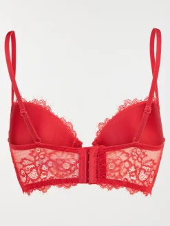 Bustier dentelle rouge femme (85B-95E)
