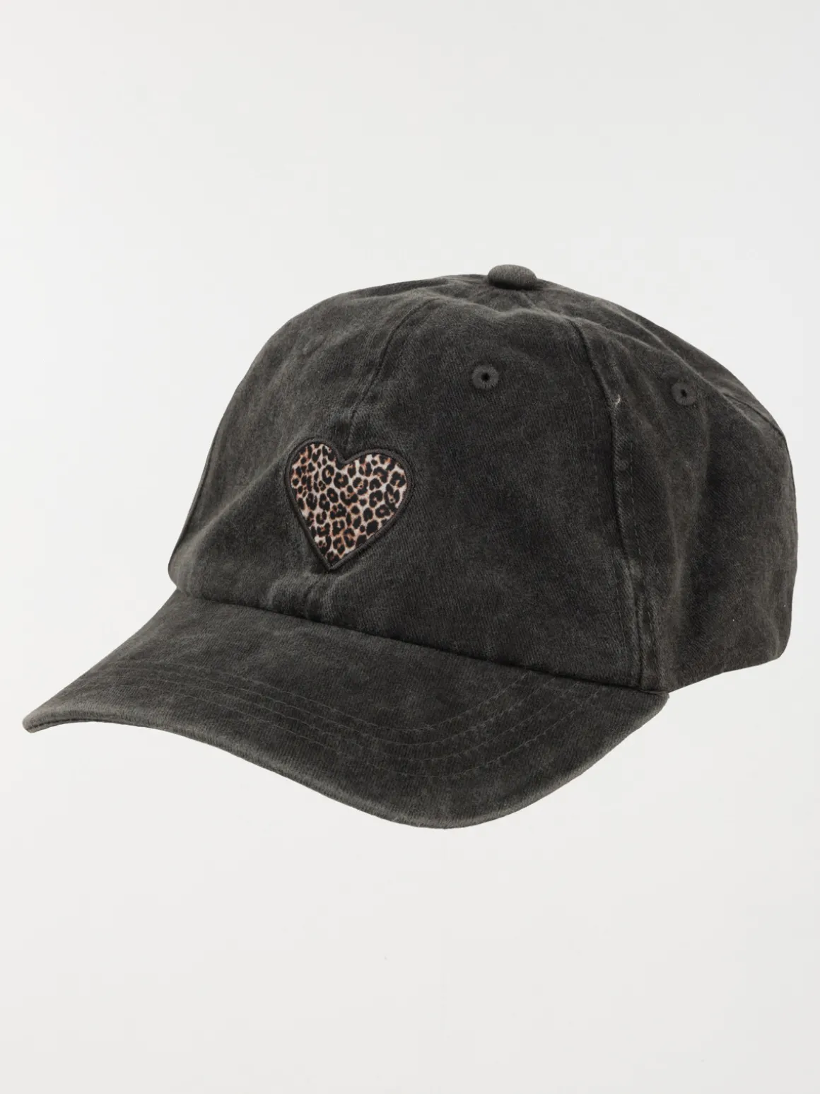 Casquette coeur léopard femme