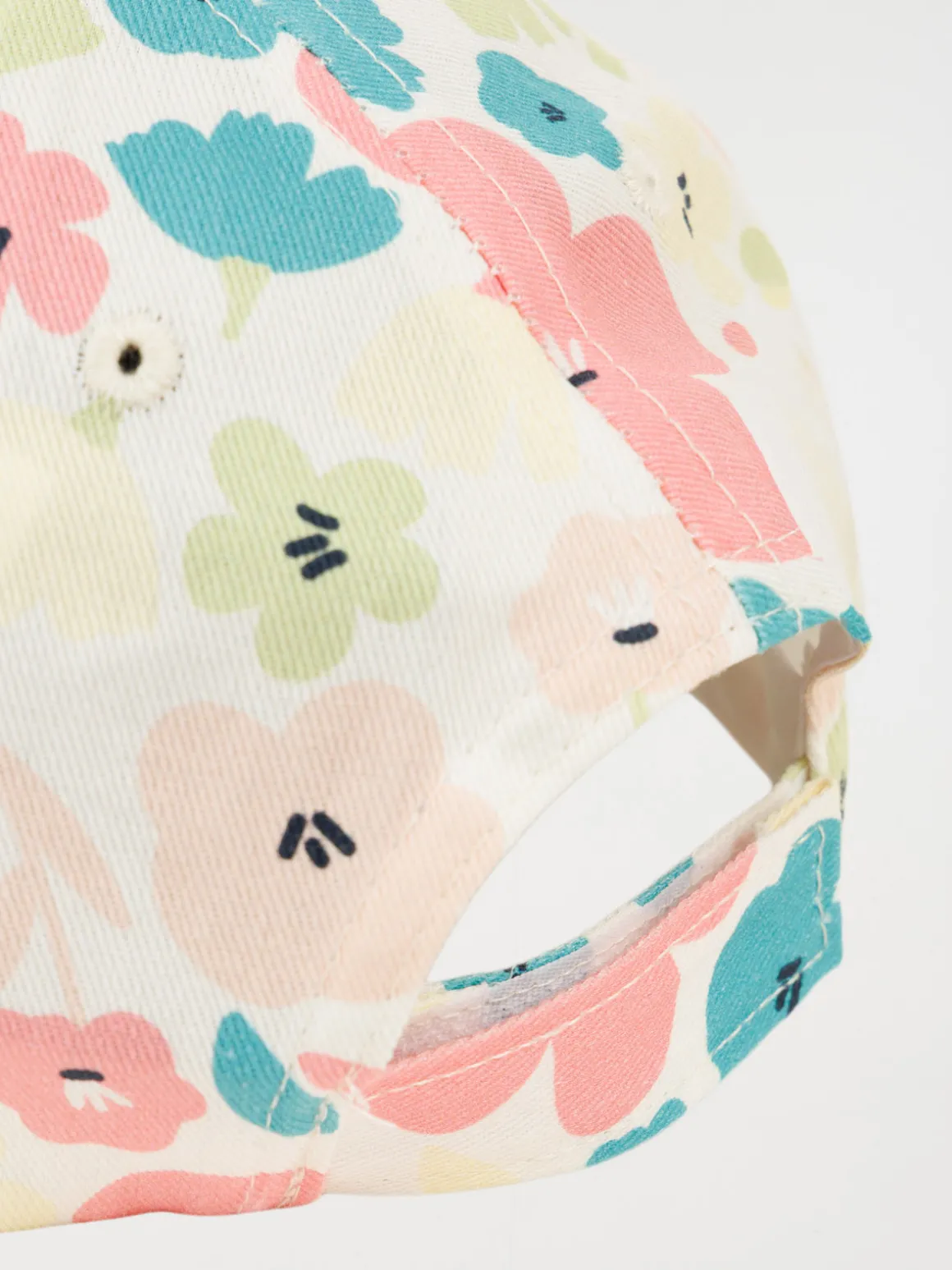 Casquette fille imprimée fleur