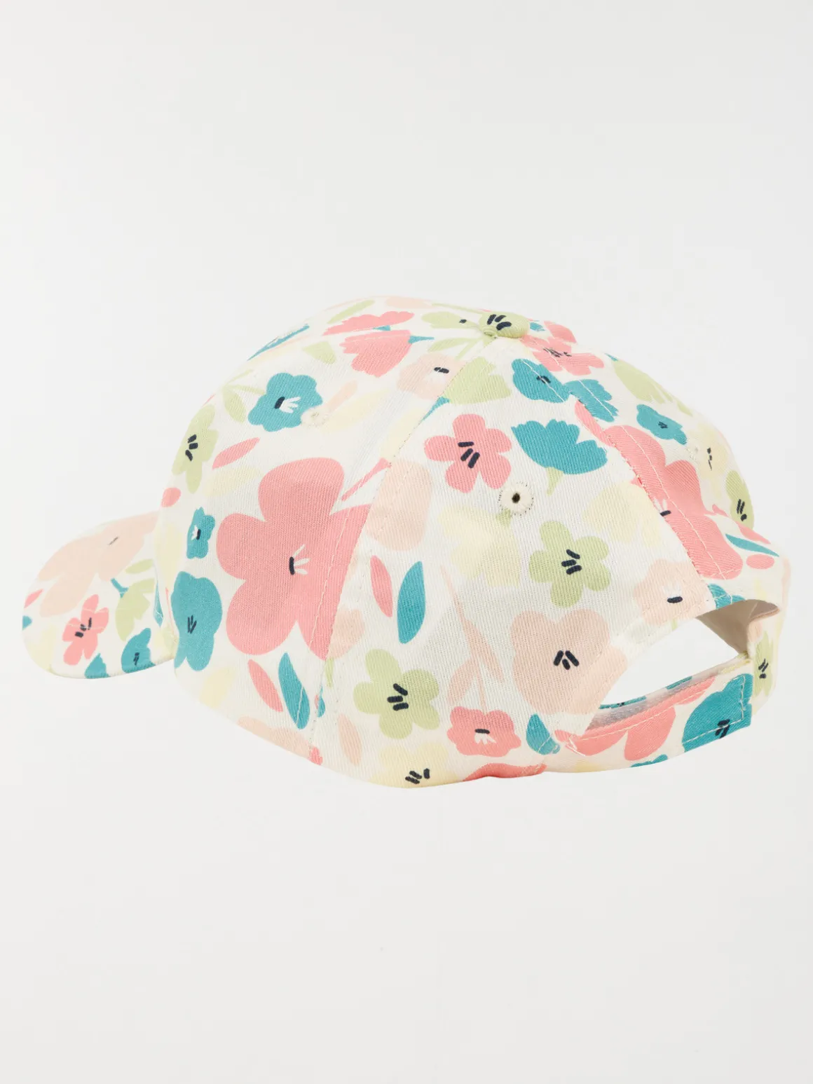 Casquette fille imprimée fleur