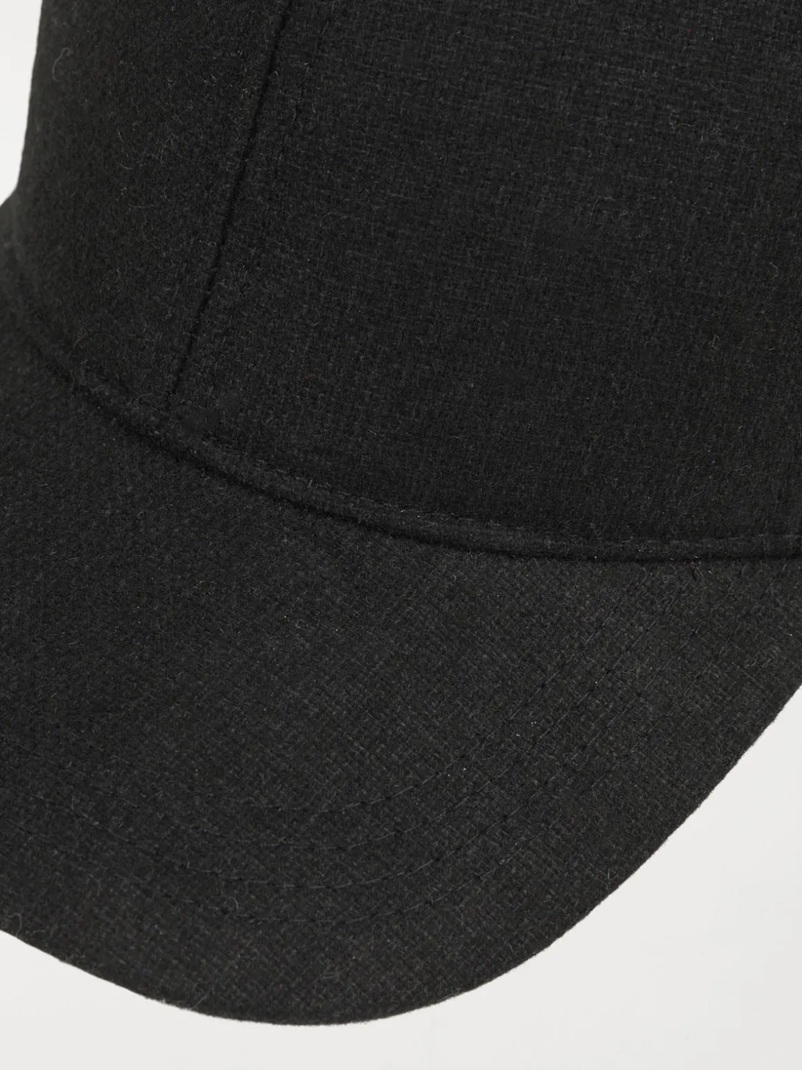 Casquette noire flanelle homme