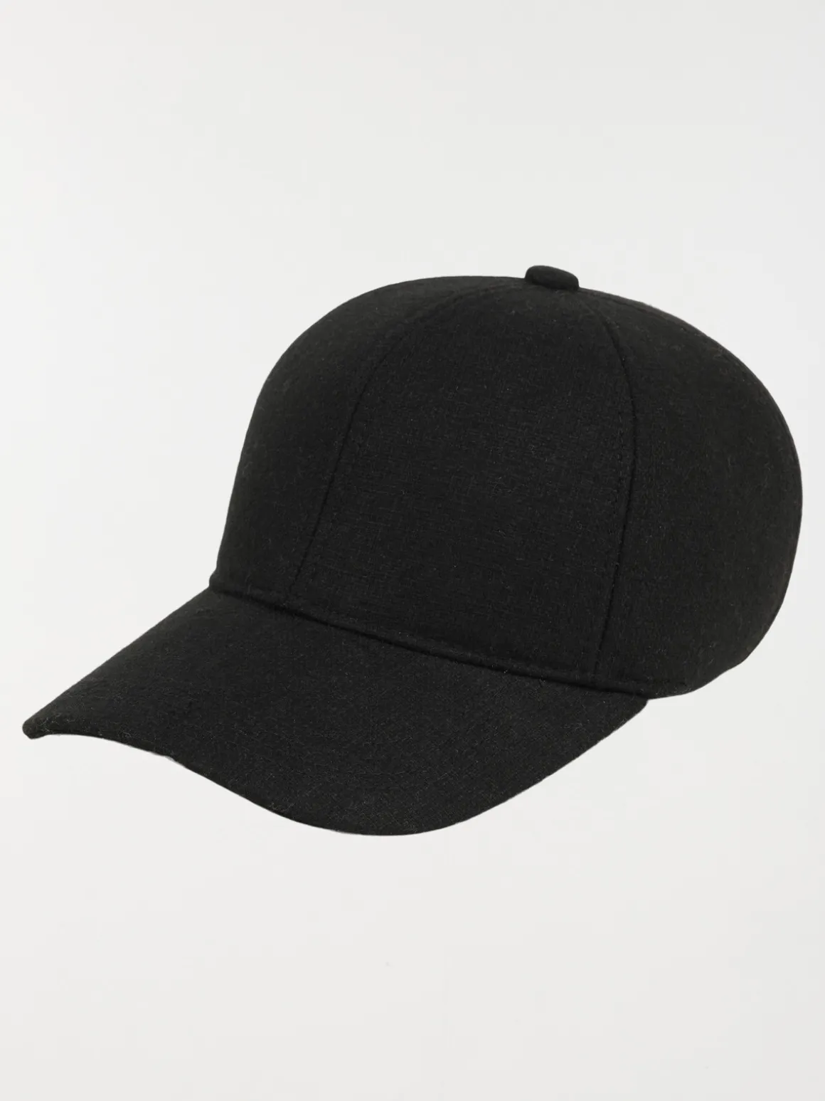 Casquette noire flanelle homme