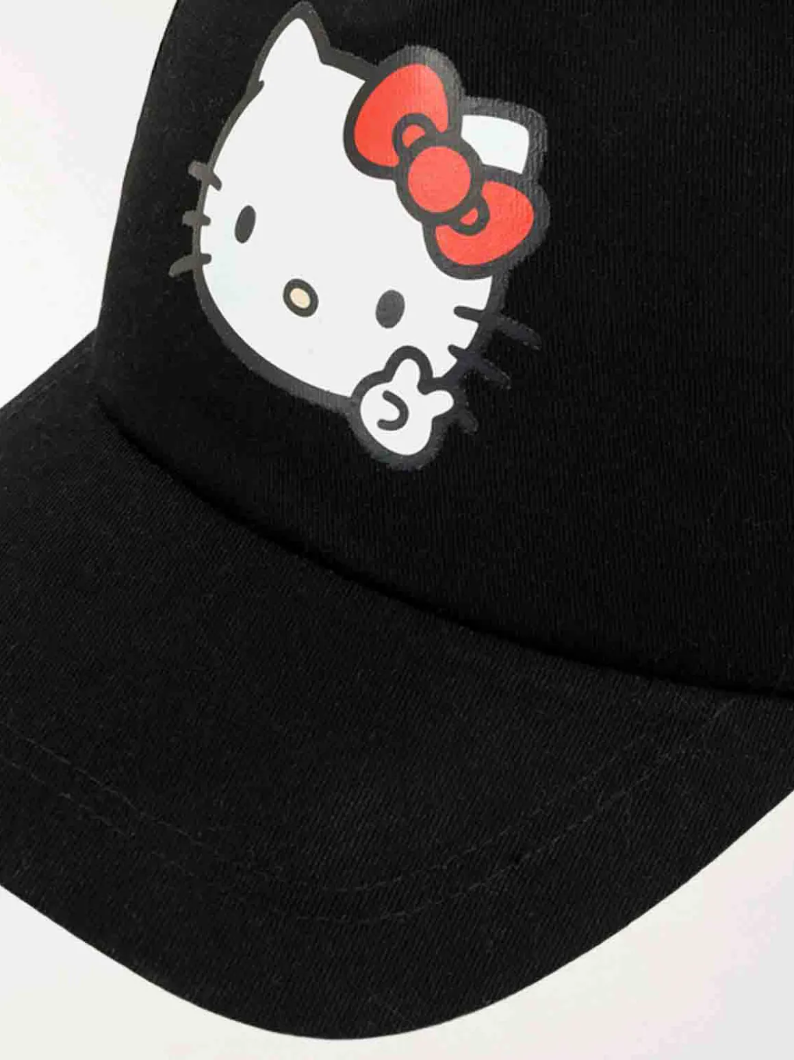 Casquette noire Hello Kitty femme