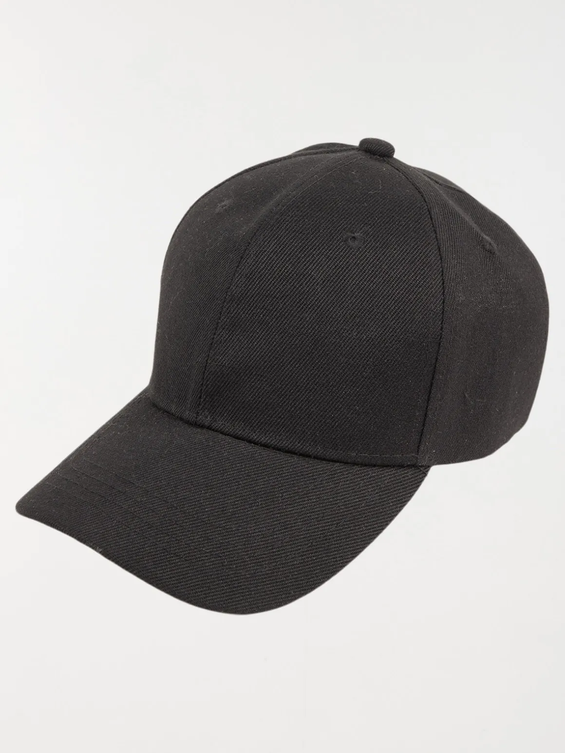 Casquette noire unie homme