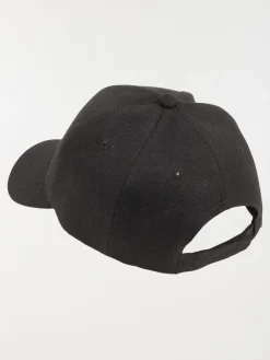 Casquette noire unie homme