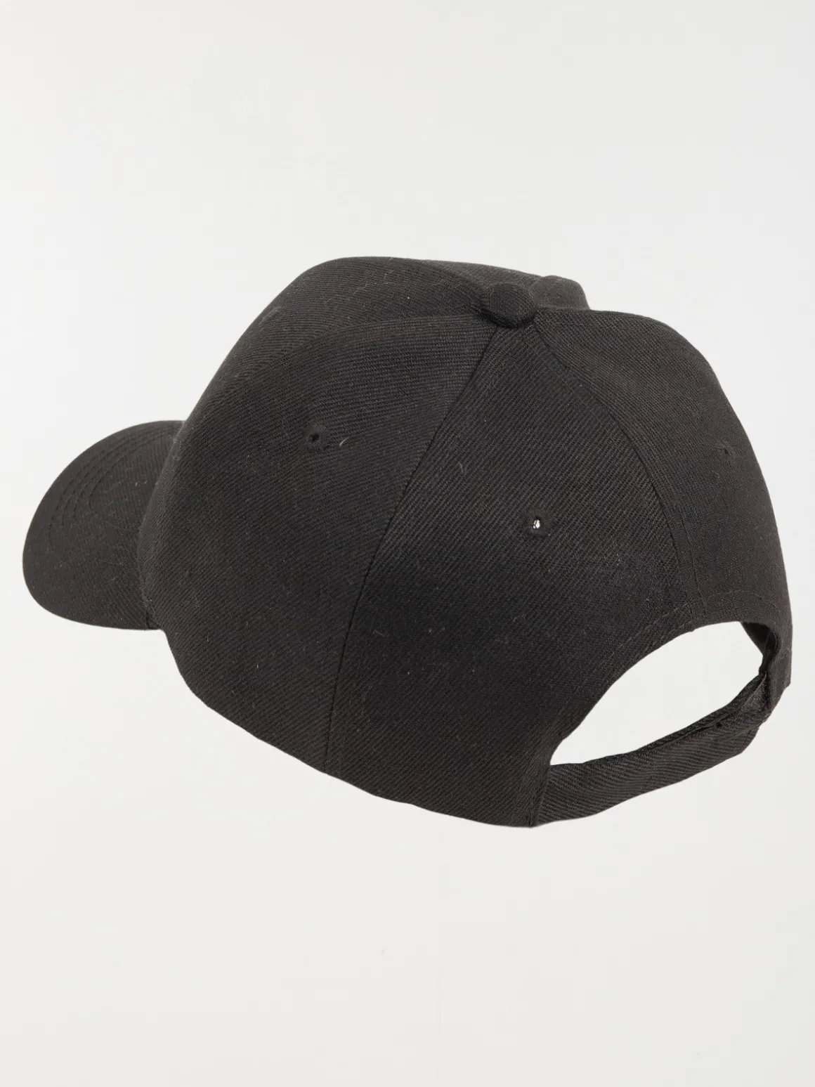 Casquette noire unie homme