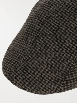 Casquette pied de poule homme