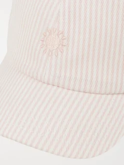 Casquette rayée soleil brodé fille