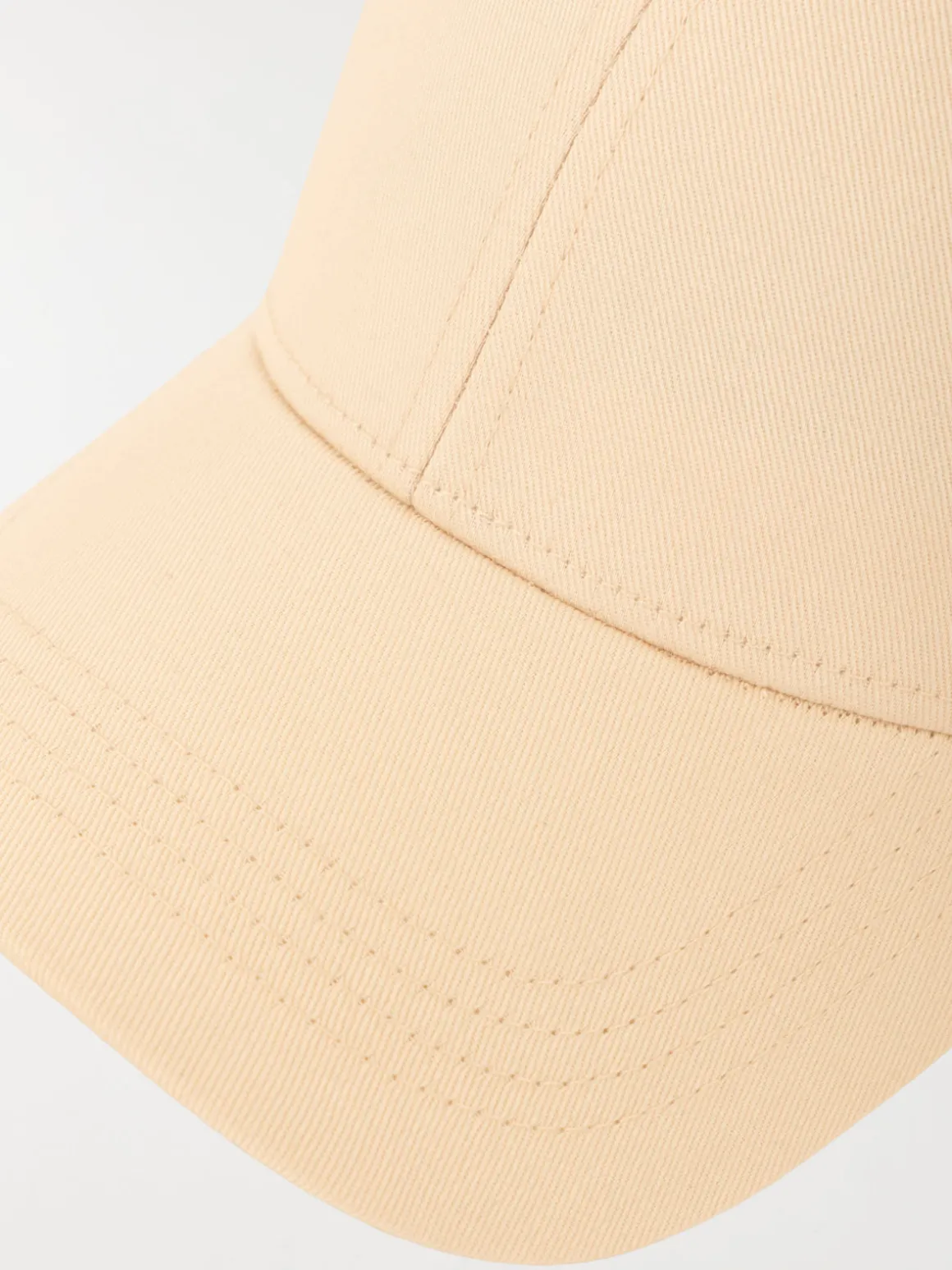 Casquette unie beige rosé femme
