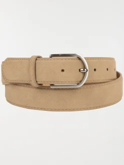 Ceinture beige homme