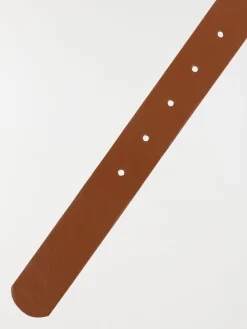 Ceinture camel boucle dorée femme