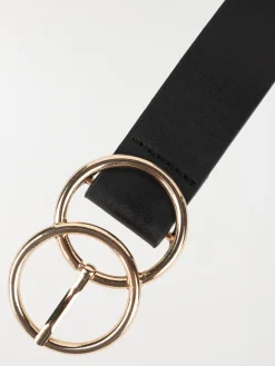 Ceinture double boucle arrondie femme