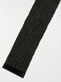 Ceinture femme boucle dorée et imprimée