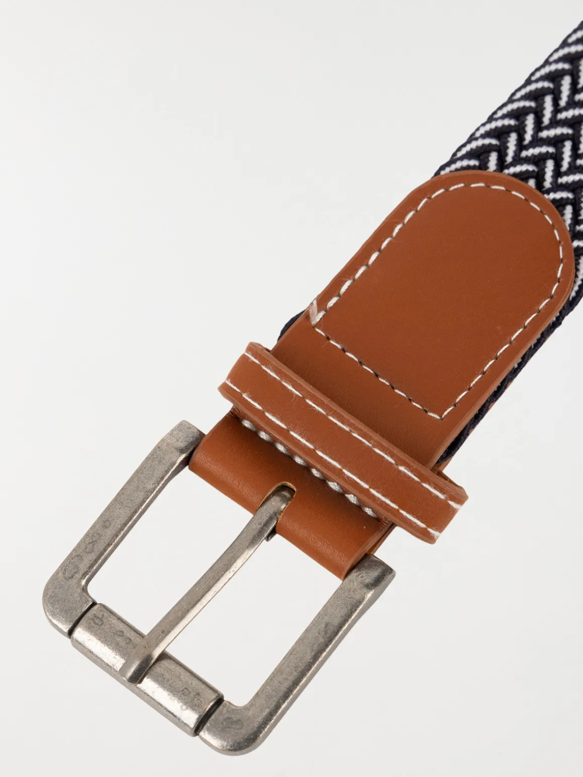 Ceinture élastique bicolore homme