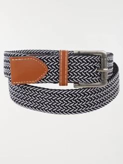 Ceinture élastique bicolore homme