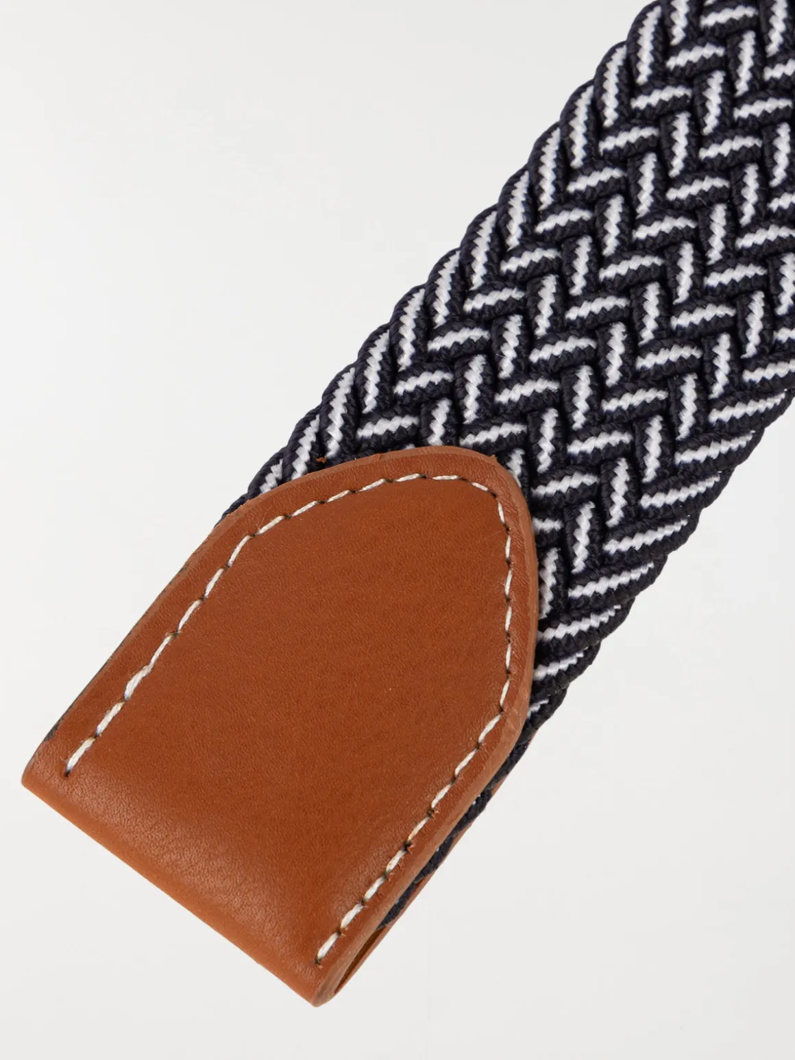 Ceinture élastique bicolore homme
