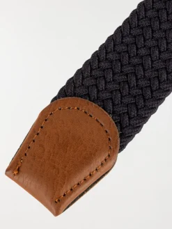 Ceinture élastique marine navy homme