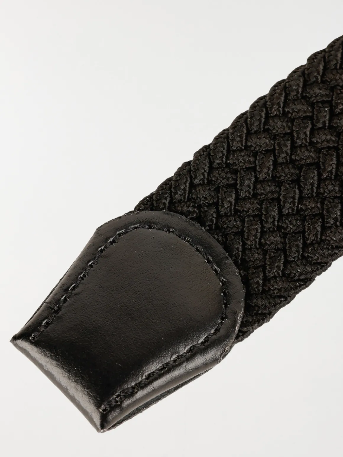 Ceinture noire élastiquée homme