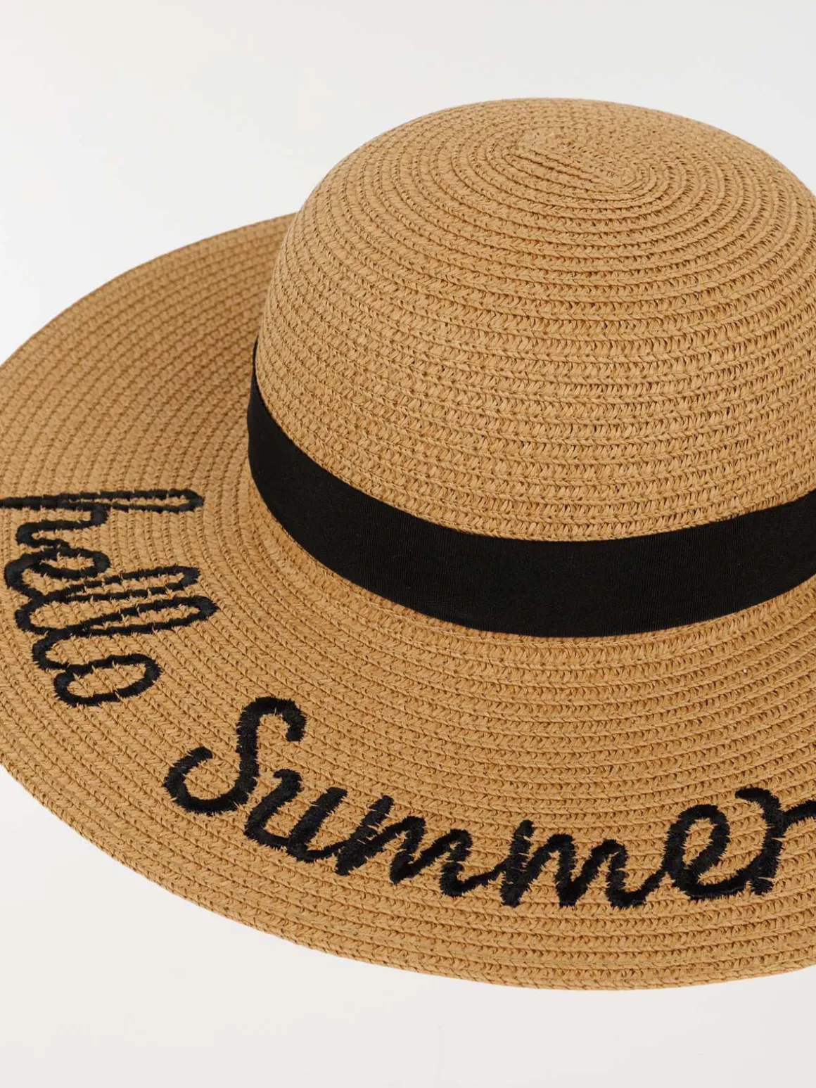 Chapeau brodé Hello Summer femme