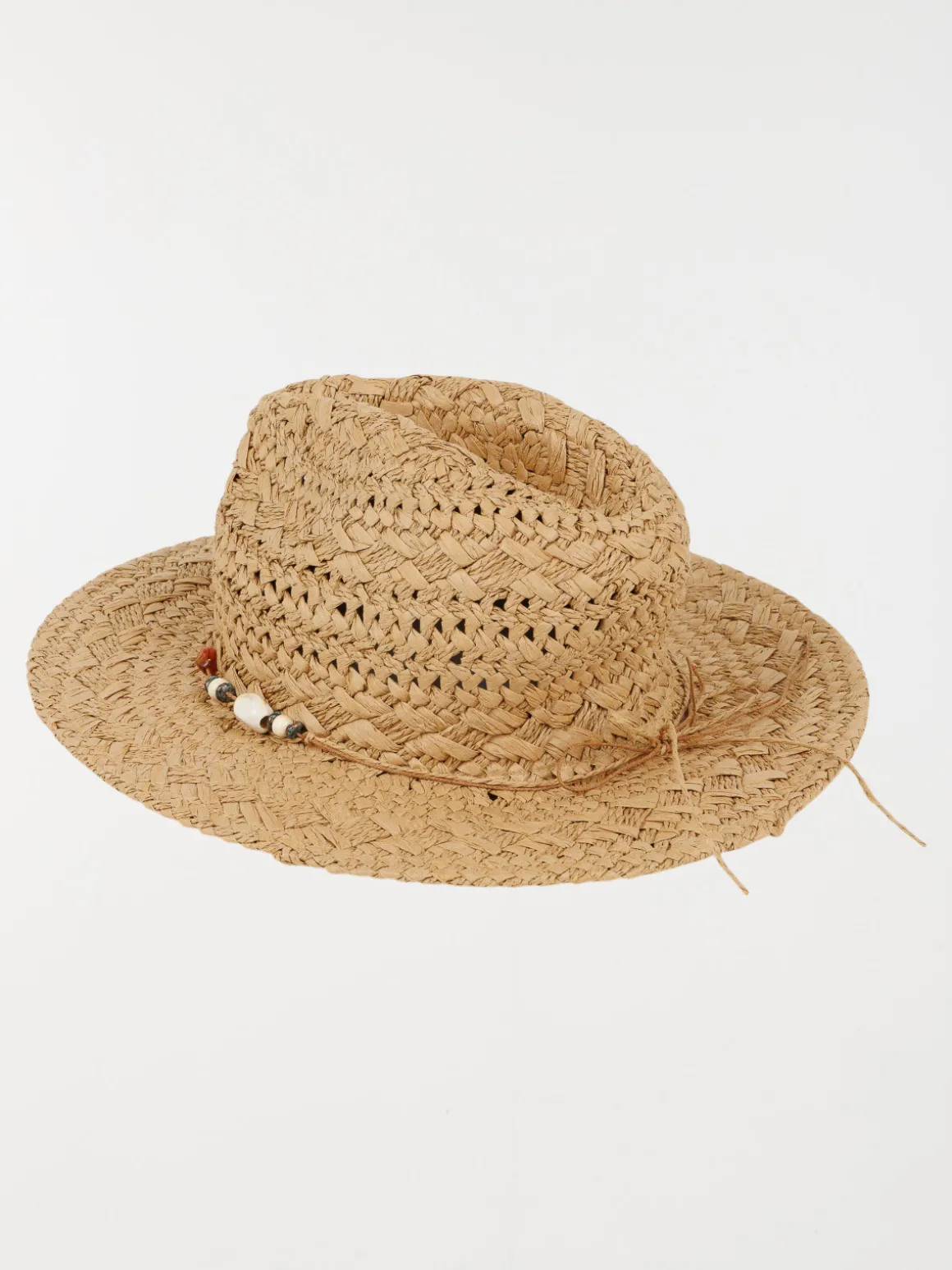 Chapeau en paille tressée femme