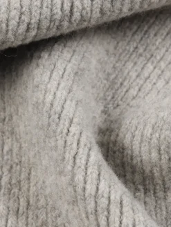Écharpe femme gris clair chiné