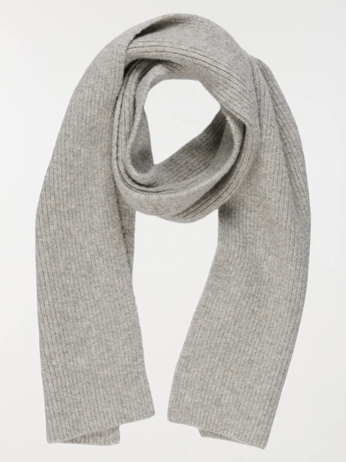 Écharpe femme gris clair chiné