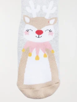 Chaussette de Noël renne jingle bells