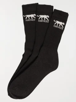 Chaussettes Airness homme noir lot de 3