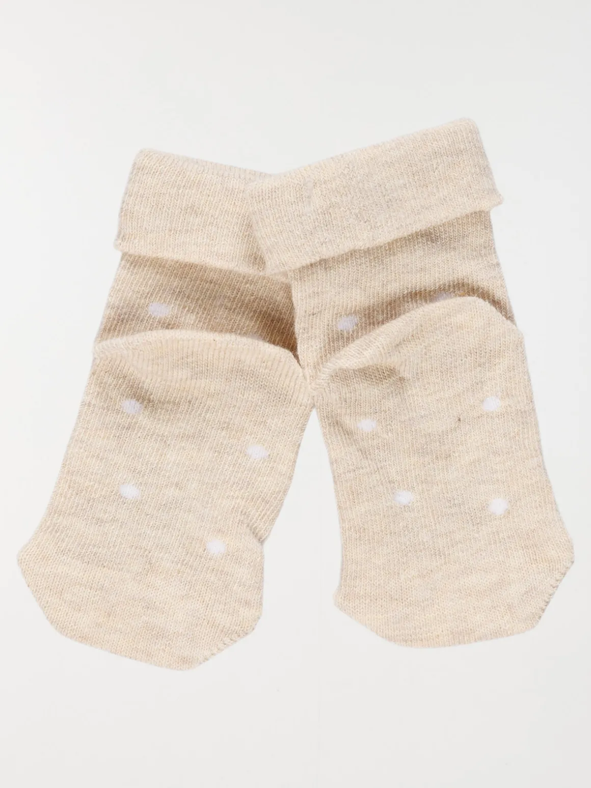 Chaussettes de noël beige cerf bébé