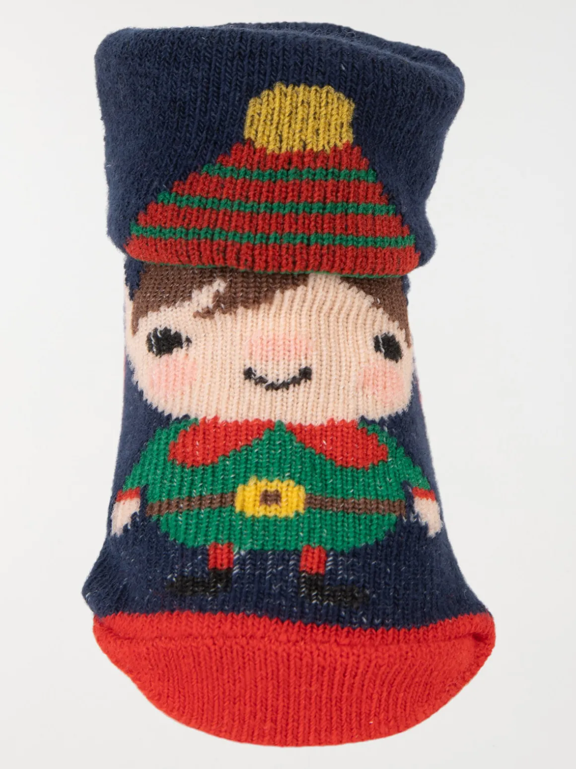 Chaussettes de Noël lutin marine bébé