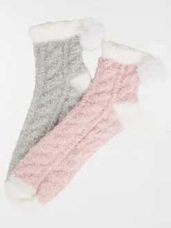 Chaussettes douces lot de 2 femme