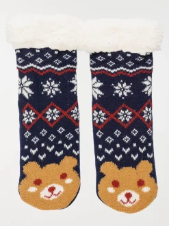 Chaussettes douces ourson garçon