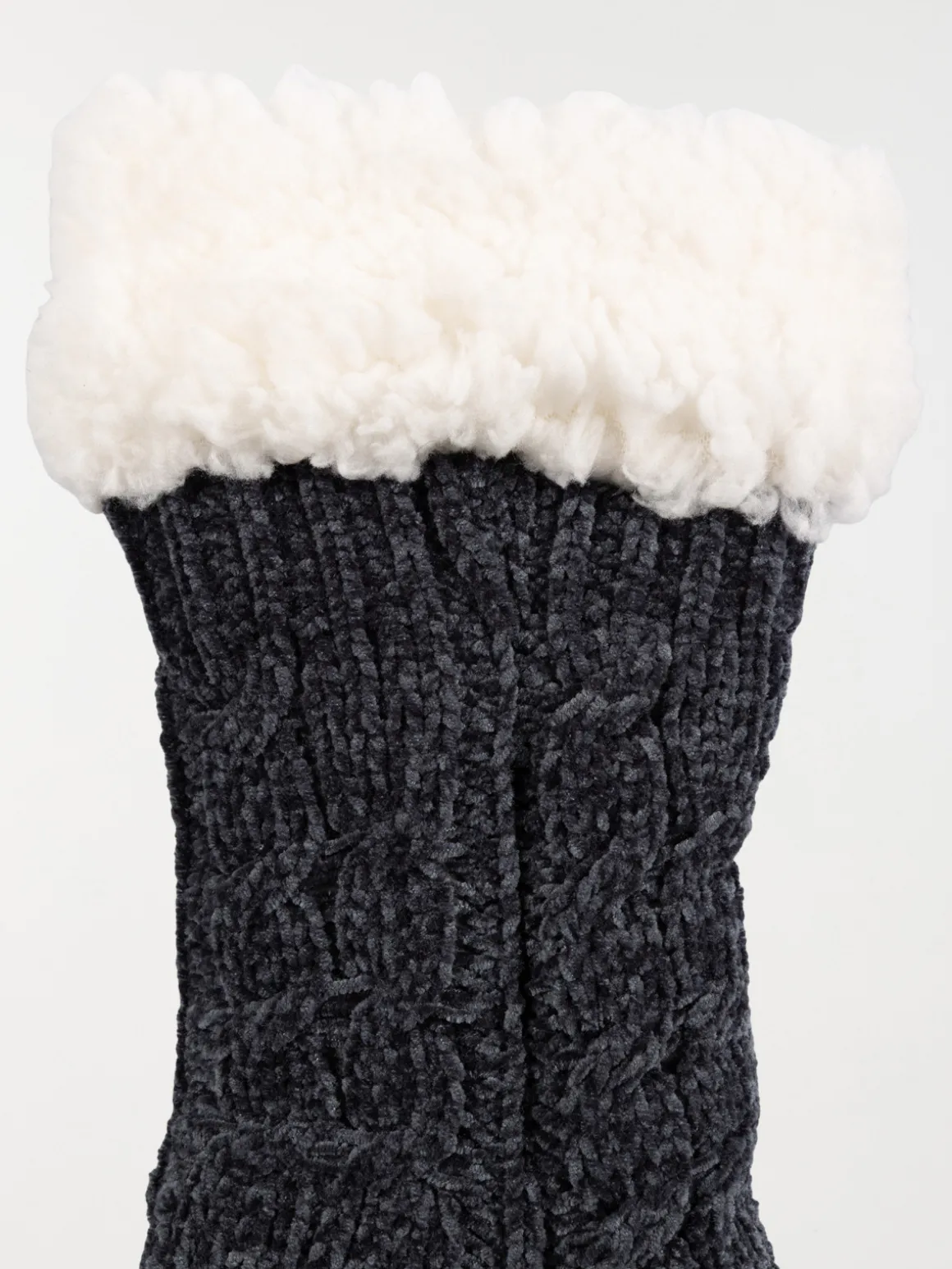 Chaussettes hautes femme revers doux