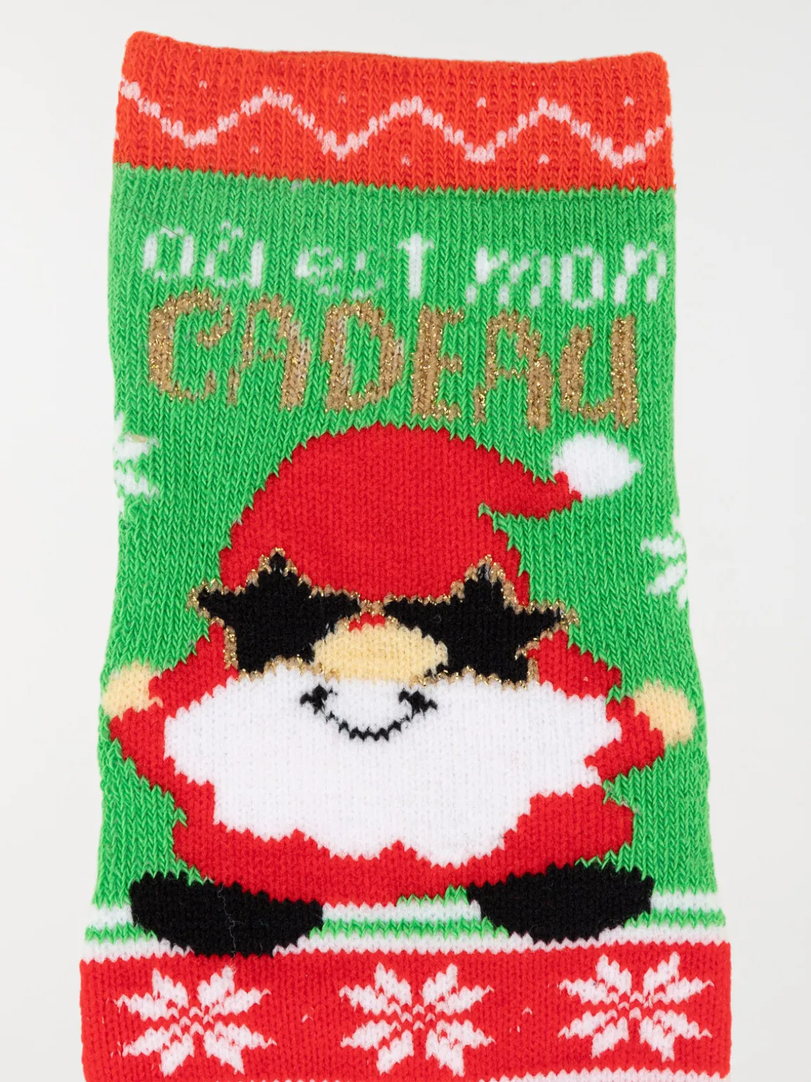 Chaussettes motif père-noël enfant