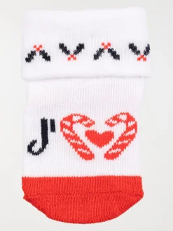 Chaussettes papa noël bébé