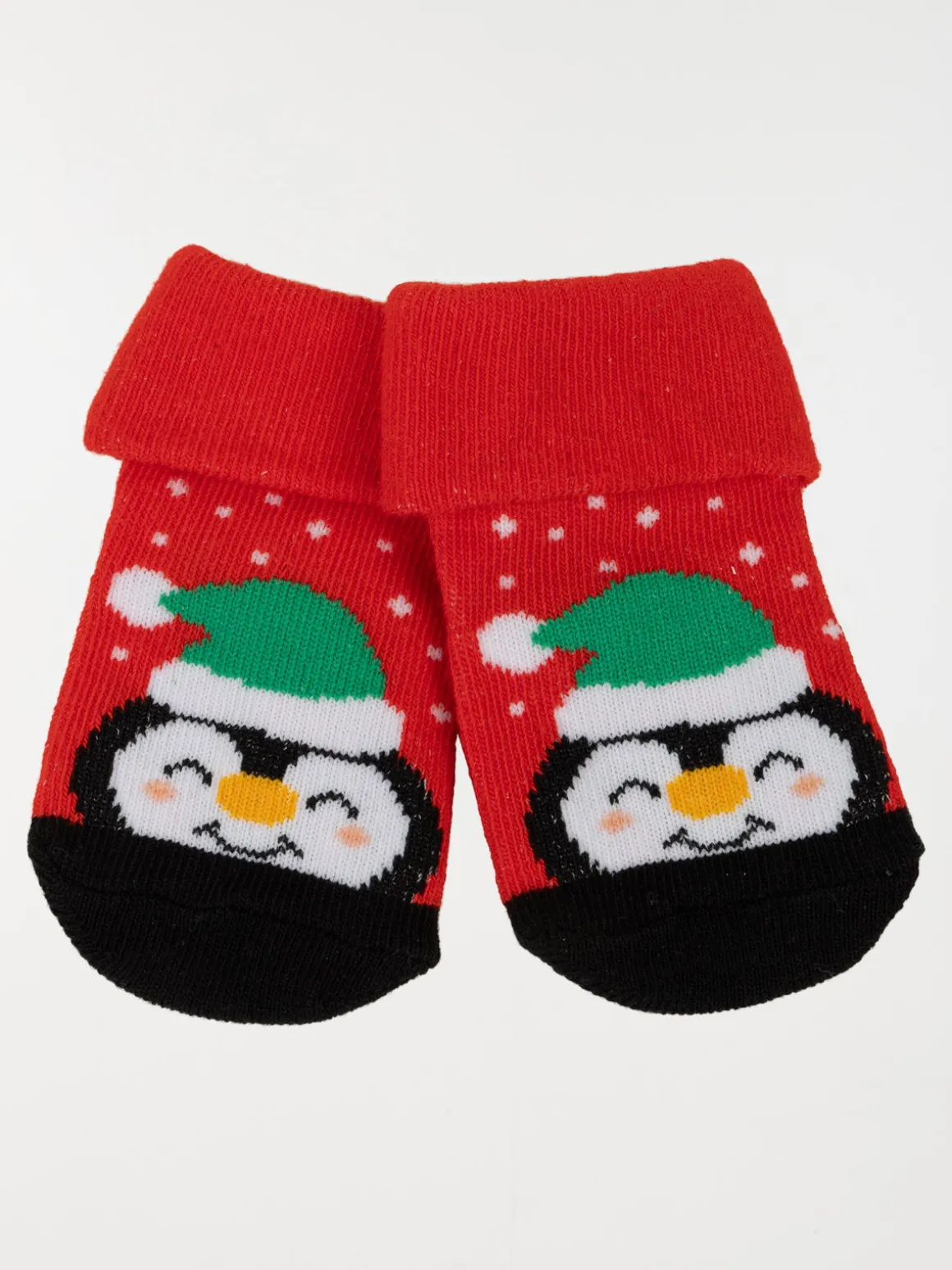 Chaussettes pingouin de Noël bébé
