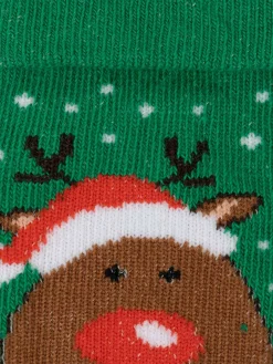 Chaussettes renne de Noël bébé